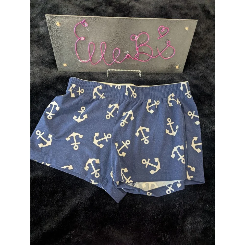 EUC NO Boundaries Navy Blue Anchor Shorts XS